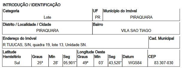 VENDA Terreno